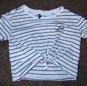 Juniors Divided H&M Ocean Regatta striped shirt (s)